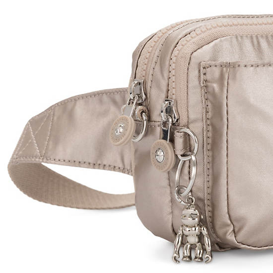 Kipling Abanu Multi Metallic Convertible Crossbody Bag Tassen Beige | België 1178HA